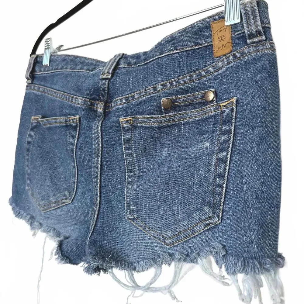 Tommy Hilfiger Denim Jean Cut off Short Shorts size 4 - Picture 1 of 6